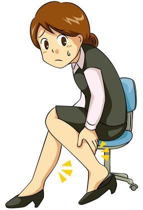 長くイスに座ると身体が痛くなる