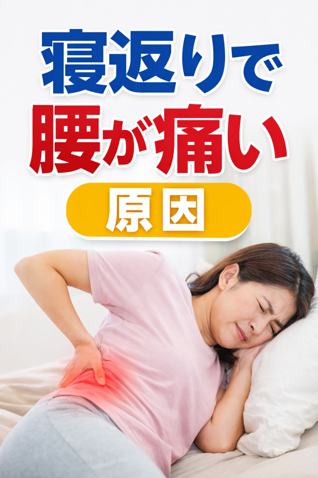寝返りで腰が痛い