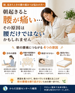 朝起きると腰が痛い